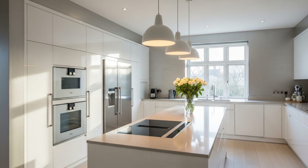 Interior residential painting Melbourne - kitchen repaint example