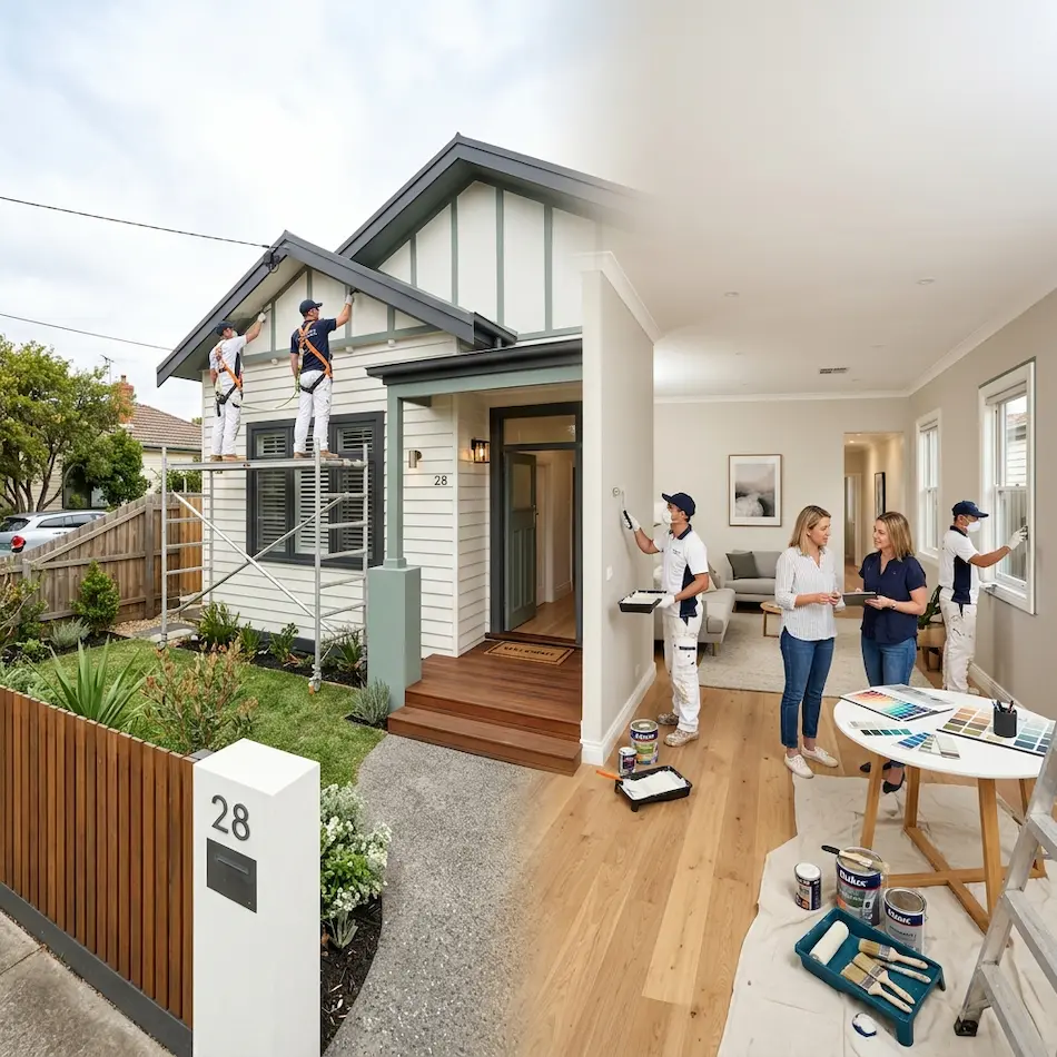 Whole home interior and exterior painting Melbourne