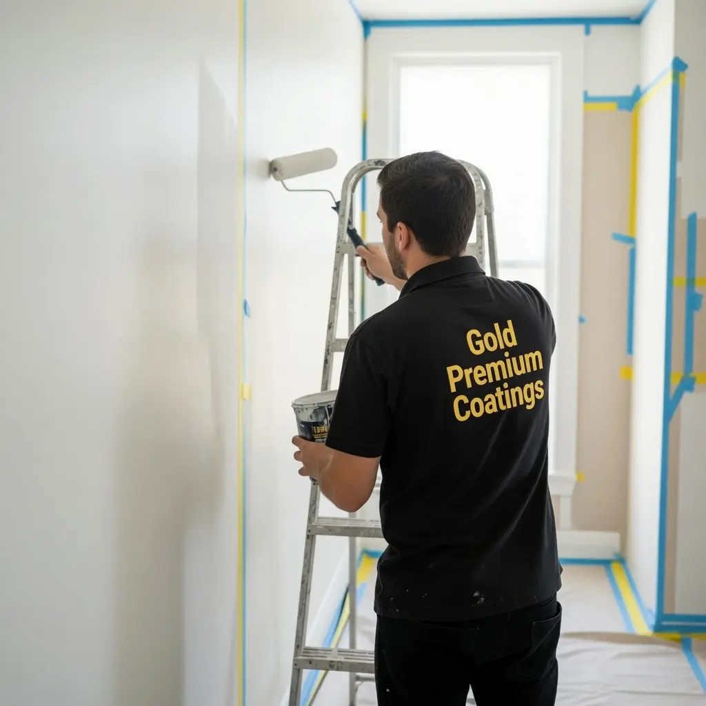 painter painting a wall in Melbourne